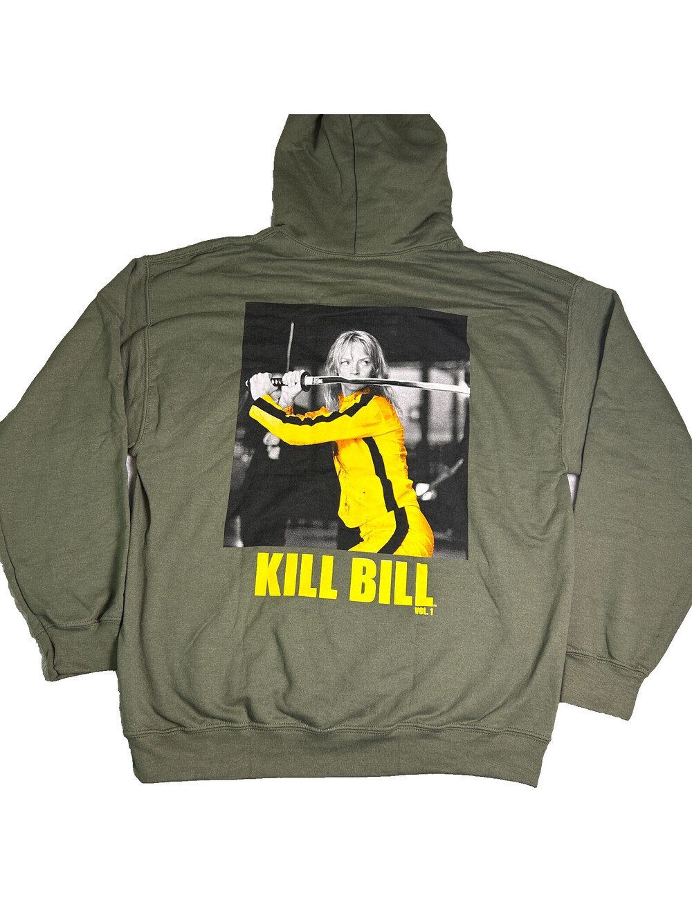NWOT Ripple Junction Kill Bill Vol. 1 Graphic Hoodie Unisex Large Army Green Y2K